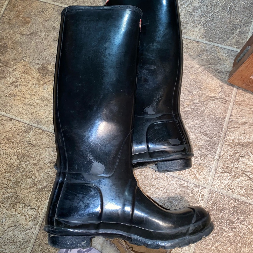 Hunter Black Women's Winter & Rain Boots - Picture 4 of 5